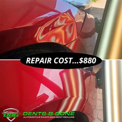 how much does a dent repair cost with paint